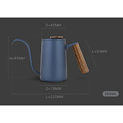 Acheter Bouilloire à Café à Long Bec Cafetière à Col De Cygne En Acier Inoxydable Bleu 350ml