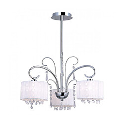 Luminaire Center Suspension en cristal Span Chrome