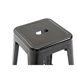 Avis Decoshop26 Tabouret de bar chaise haute de comptoir style industriel en métal noir 10_0000144