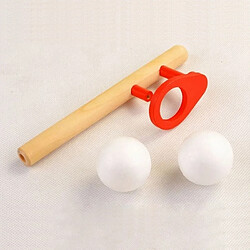 Wewoo Jouet en bois pour enfants Jeux en classiques Floating Blow Pipe & Balls soufflant