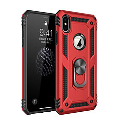 Wewoo Coque Étui de protection TPU + PC Sergeant Armour pour iPhone X / XS, avec support rotation 360 degrés (rouge)