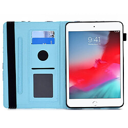 Etui en PU fermeture élastique, antichoc avec support et porte-cartes pour votre iPad Mini/Mini 2/3/4/mini (2019) 7.9 pouces - Gyroscope rose