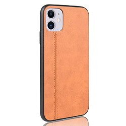 Avis Wewoo Coque Rigide Motif de peau de vache à motifs de peau de choc pour iPhone 11 PC + PU + TPU Orange