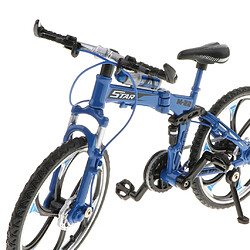 Avis Échelle 1:10 Alliage Diecast Bike Modèle Artisanat Vélo Jouet Bleu Folable