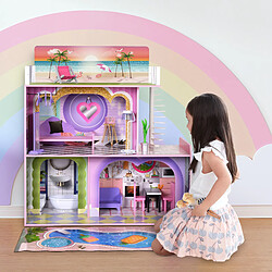 Avis Olivia'S Little World Maison de poupée en bois enfant 3 étages avec 16 accessoires mobilier multicolore Dreamland Olivia’s Little World TD-13616A