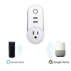 Acheter Wewoo Prise Connectée C178A 2 ports USB + 1 US Plug Smart Smart Power prise, compatible avec Alexa et Google Home, AC 110V-230V, américaine