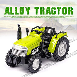 Universal Simulation 1: 32 Alliage Plastic Farmer Tractor Toy Model Retire le son et la couleur claire de la collection de jouets pour enfants | Voiture jouet moulée sous pression(Vert)