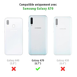 Coque Samsung Galaxy A70 360 intégrale transparente Maman d'amour coeurs Ecriture Tendance Design Evetane.