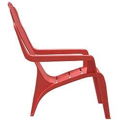 Acheter vidaXL Chaises de jardin pour enfants lot de 2 rouge 37x34x44 cm PP