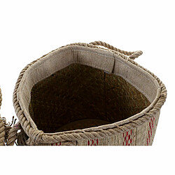 Avis Panier Multi-usages DKD Home Decor 30 x 30 x 36 cm Jute Boho (2 Unités)