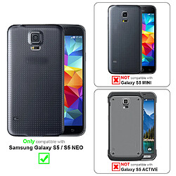 Cadorabo Etui Samsung Galaxy S5 / S5 NEO en Noir Coque