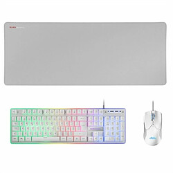 Clavier et Souris Gaming Mars Gaming MCPX portugais Blanco pas cher