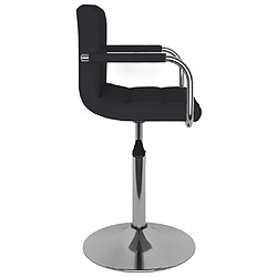 Avis vidaXL Tabouret de bar Noir Tissu