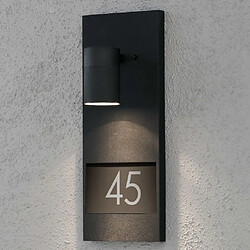 Avis Lumière Applique murale d'extérieur moderne House No. Noir, IP44