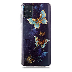 Coque en TPU noctilucent flexible papillon pour votre Samsung Galaxy A51 SM-A515