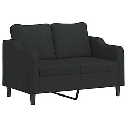 Avis Maison Chic Ensemble de canapés 2 pcs avec coussins, Canapé droit Sofa pour Salon Noir Tissu -GKD981597