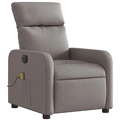 Avis Maison Chic Fauteuil Relax pour salon, Fauteuil de massage inclinable électrique Taupe Tissu -GKD93919