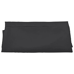 Avis vidaXL Tissu de remplacement pour parasol déporté noir 300 cm