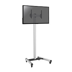 Kimex Support sur roulettes pour écran TV 32'' - 75'' - Hauteur 240cm - Inclinable