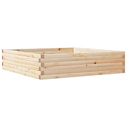 vidaXL Jardinière 100x100x23 cm bois de pin massif