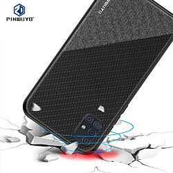 Coque en TPU + PU hybride noir pour Samsung Galaxy A51