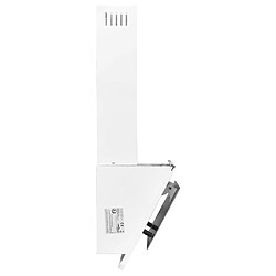 Acheter vidaXL Hotte murale 60 cm Acier inoxydable et verre trempé Blanc