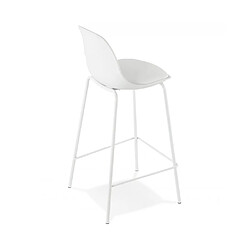 Acheter Kokoon Design Tabouret de bar design ESCAL MINI WHITE 41,5x42x86,5 cm