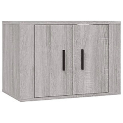 Avis Helloshop26 Ensemble de meubles armoire buffet TV télévision salon chambre séjour 2 pièces sonoma bois d'ingénierie gris 02_0024459