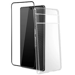 4smarts Protection intégrale Google Pixel 7 Pro Coque Souple Verre Trempé Transparent