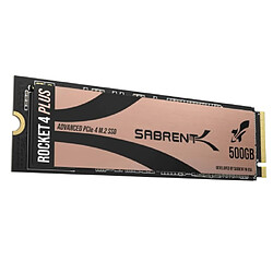 SABRENT Rocket 4 Plus SSD Interne 500Go M.2 NVMe 7000Mo/s PCIe 4.0 avec Dissipateur Thermique