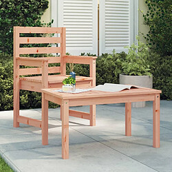 vidaXL Table de jardin 82,5x50,5x45 cm bois massif de douglas