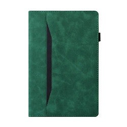 Etui en PU poche avant avec support vert pour votre Apple iPad mini (2021)