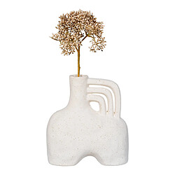 Avis EPIKASA Vase Décoratif Bluebell, Beige, Céramique, 8x18,5x19,5 cm