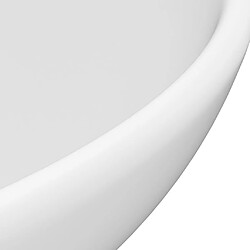 Acheter vidaXL Lavabo rond de salle de bain Blanc mat 32,5x14 cm Céramique