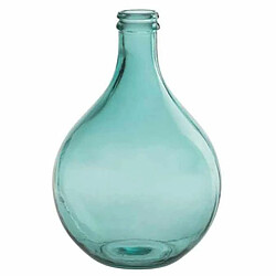 Paris Prix Vase Design en Verre Bouteille 43cm Bleu Azur