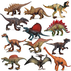 Universal 15 cm 12 pcs/set grande taille dinosaure jurassique vie sauvage modèle jouet set action figure dinosaure enfant simulation jouet garçon cadeau | Action People(Coloré)