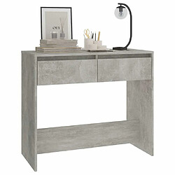 Acheter Maison Chic Table console | Meuble d'entrée | Table d'appoint Gris béton 89x41x76,5 cm Acier -GKD58048