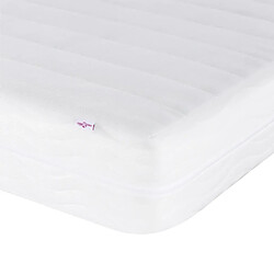 Vidaxl Lit avec matelas noir 80x200 cm tissu pas cher