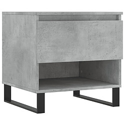 Maison Chic Table basse,Table Console Table d'appoint, Table pour salon gris béton 50x46x50 cm bois d'ingénierie -MN48745