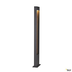 Avis Borne extérieur SLV FLATT 100 anthracite/imitation bois avec LED intégrée pour éclairage extérieur, Hauteur 100 cm