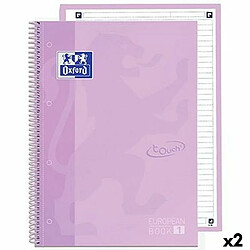 Cahier Oxford EUROPEANBOOK 1 Lavande Gâteau A4+ 80 Volets 5 Pièces (2 Unités)