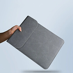 Acheter Sacoche SOYAN fermeture magnétique texture en Jeans pour Macbook Air 13.3 inch, Macbook Pro 13.3 pouces - Gris fonçé