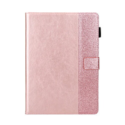 Etui en PU Paillettes Brillant avec support et porte-carte or rose pour votre Apple iPad 10.2 (2019)/iPad Pro 10.5 pouces (2017)/iPad Air 10.5 pouces (2019)