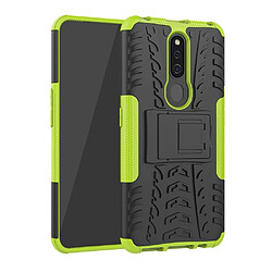 Wewoo Coque Renforcée de protection antichoc PC + TPU pour OPPO F11 Pro avec support Vert