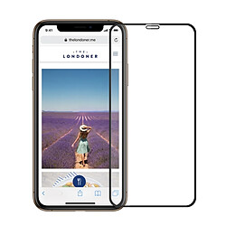 Wewoo Film de verre trempé plein écran anti-déflagrant anti-déflagrant dureté de surface 9H pour iPhone XS Max (Noir)