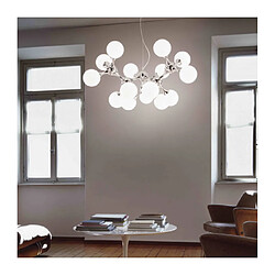 Ideal Lux Suspension Blanche NODI BIANCO 15 ampoules