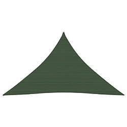 Helloshop26 Voile d'ombrage 160 g/m² 4 x 4 x 5,8 m PEHD vert foncé 02_0009433