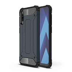 Wewoo Coque Renforcée Étui combiné TPU + PC pour Galaxy A50 bleu marine