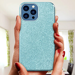 Acheter Avizar Coque iPhone 13 Pro Max Paillette Amovible Silicone Semi-rigide bleu