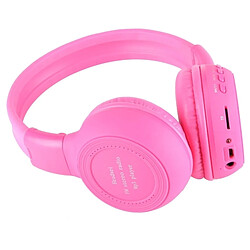 Avis Wewoo Lecteur MP3 Magenta Casque Pliant Stéréo HiFi Sans Fil avec Écran LCD & TF Card Slot & Voyant LED et Fonction FM